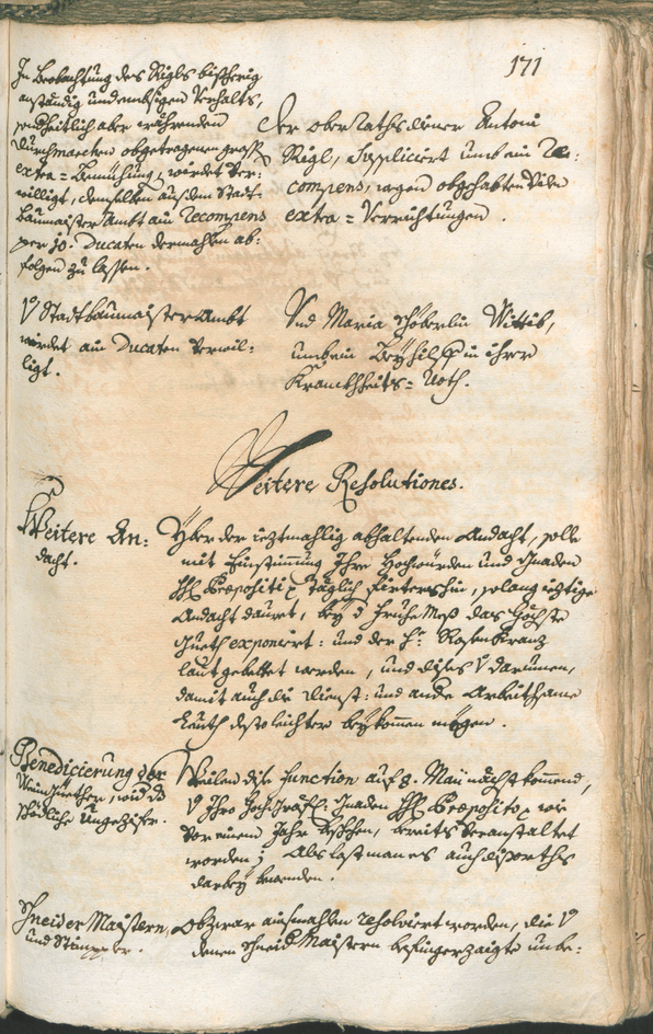 Stadtarchiv Bozen - BOhisto Ratsprotokoll 1741/44 