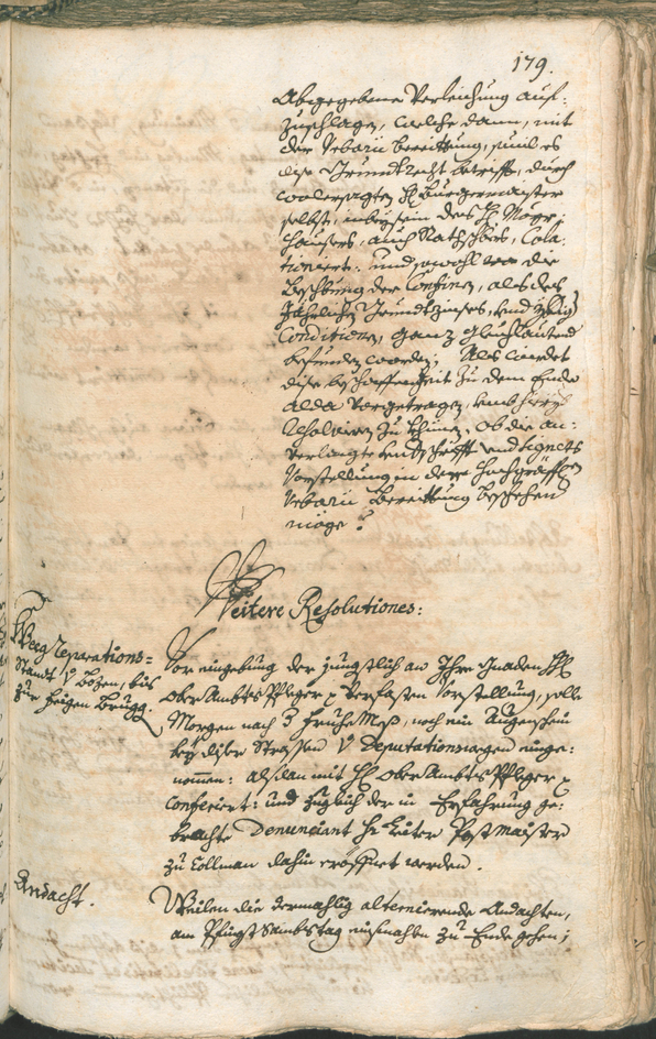 Stadtarchiv Bozen - BOhisto Ratsprotokoll 1741/44 