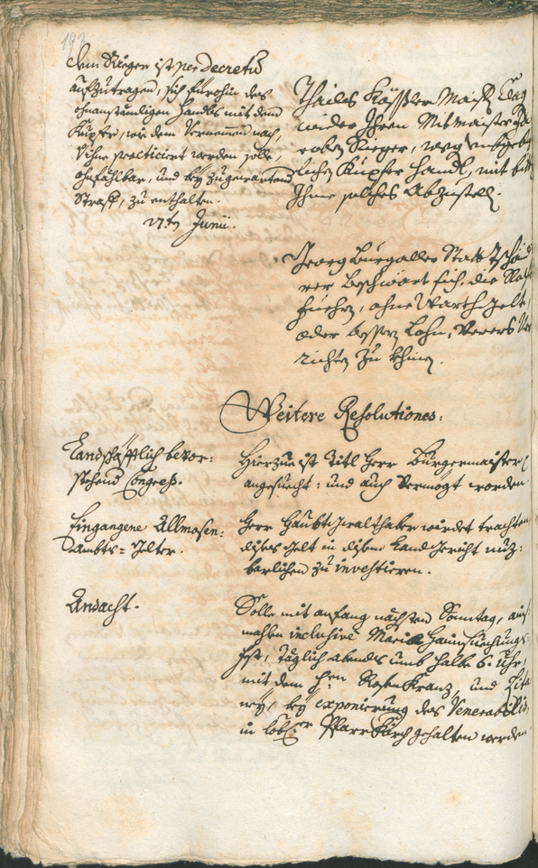 Archivio Storico della Città di Bolzano - BOhisto protocollo consiliare 1741/44 