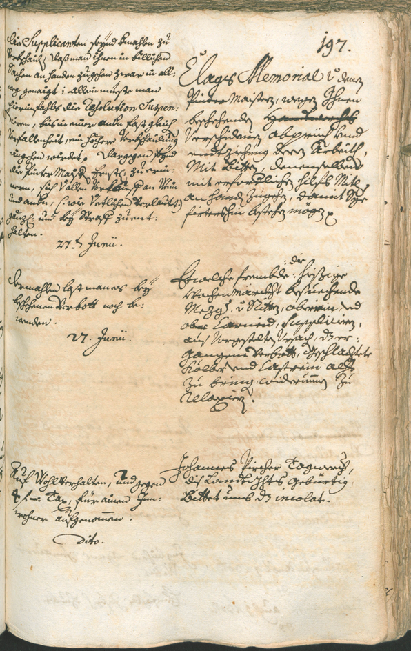 Stadtarchiv Bozen - BOhisto Ratsprotokoll 1741/44 