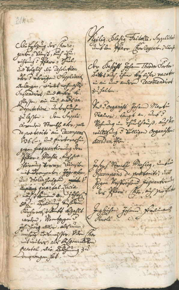 Stadtarchiv Bozen - BOhisto Ratsprotokoll 1741/44 