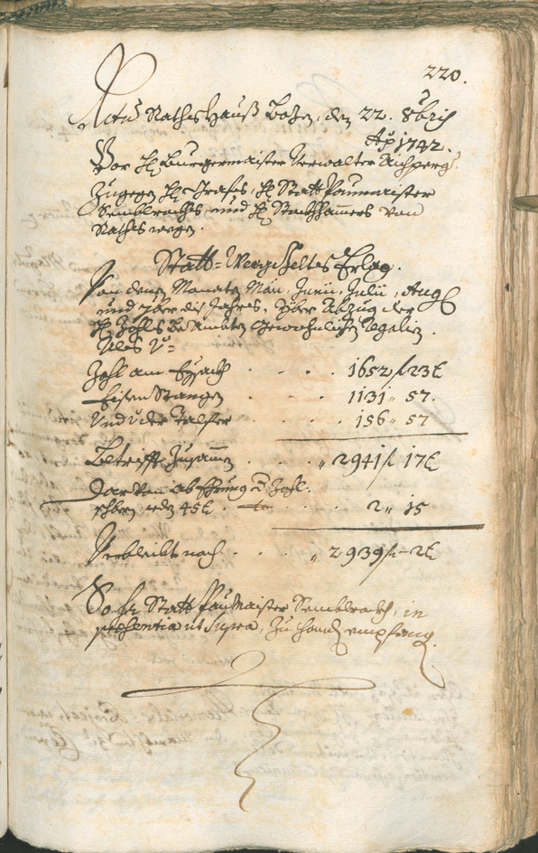 Civic Archives of Bozen-Bolzano - BOhisto Ratsprotokoll 1741/44 