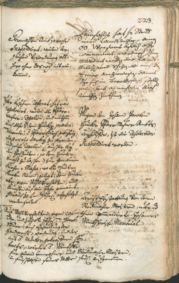 Stadtarchiv Bozen - BOhisto Ratsprotokoll 1741/44 