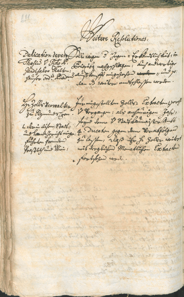 Stadtarchiv Bozen - BOhisto Ratsprotokoll 1741/44 