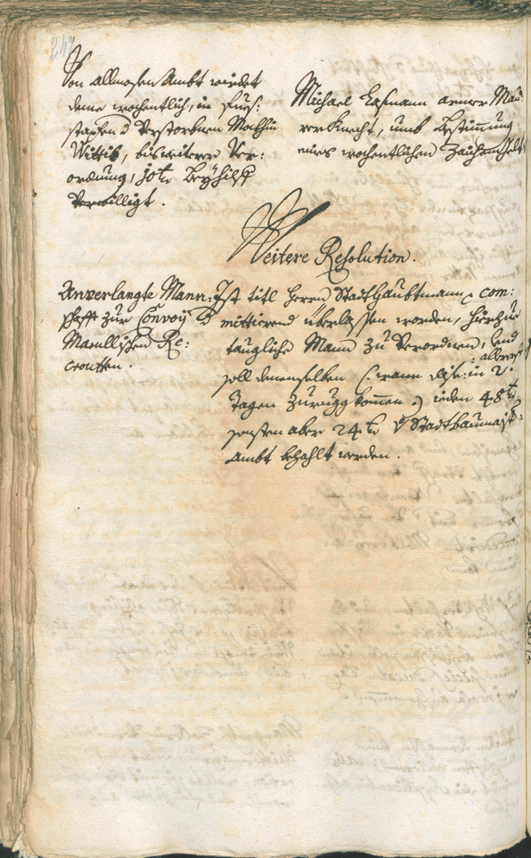 Stadtarchiv Bozen - BOhisto Ratsprotokoll 1741/44 