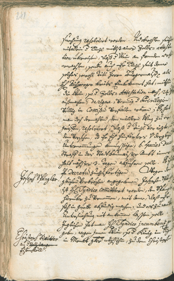 Archivio Storico della Città di Bolzano - BOhisto protocollo consiliare 1741/44 