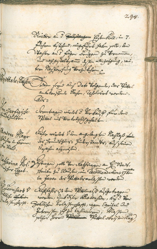 Archivio Storico della Città di Bolzano - BOhisto protocollo consiliare 1741/44 