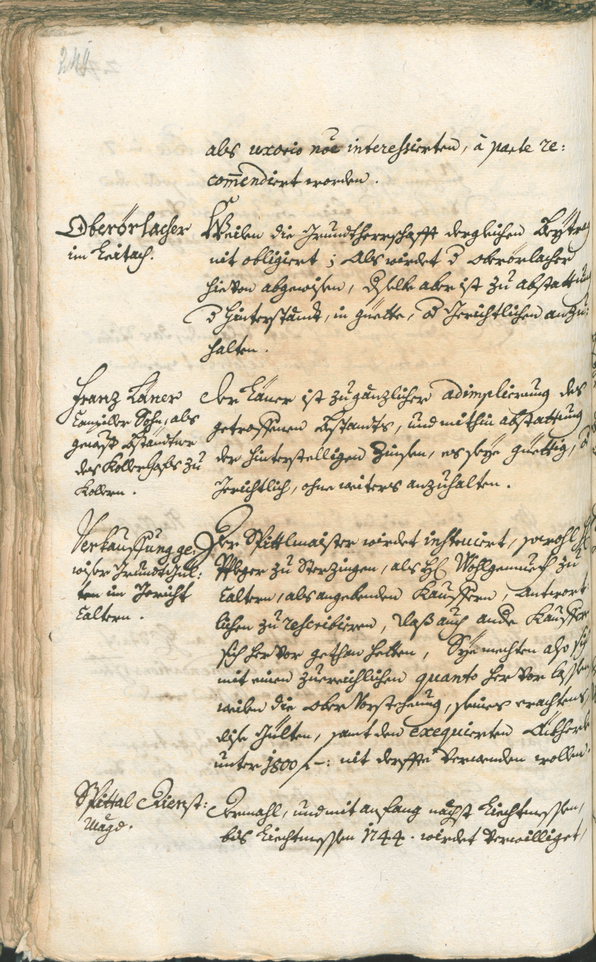 Stadtarchiv Bozen - BOhisto Ratsprotokoll 1741/44 