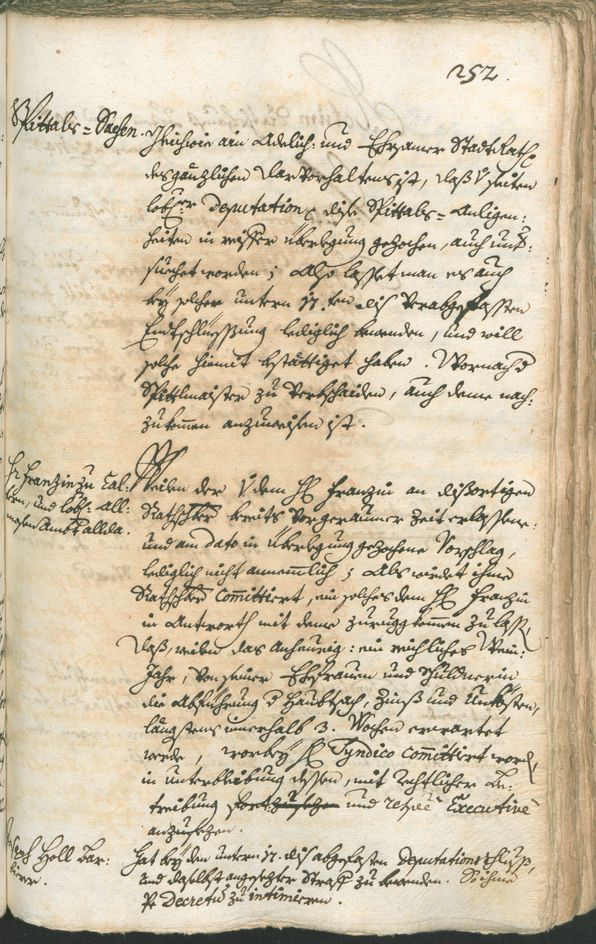 Stadtarchiv Bozen - BOhisto Ratsprotokoll 1741/44 