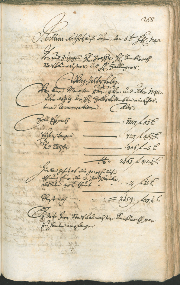 Archivio Storico della Città di Bolzano - BOhisto protocollo consiliare 1741/44 