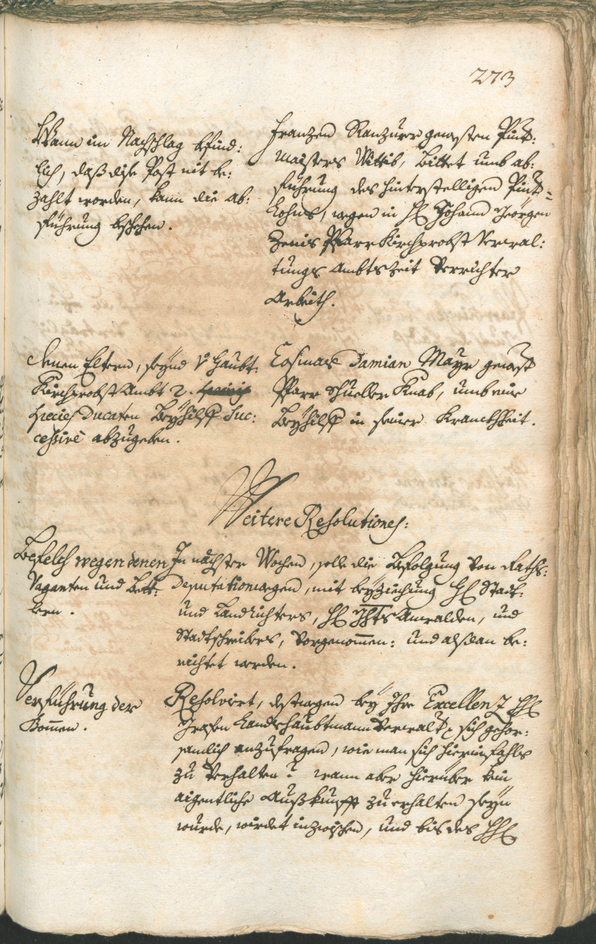 Stadtarchiv Bozen - BOhisto Ratsprotokoll 1741/44 