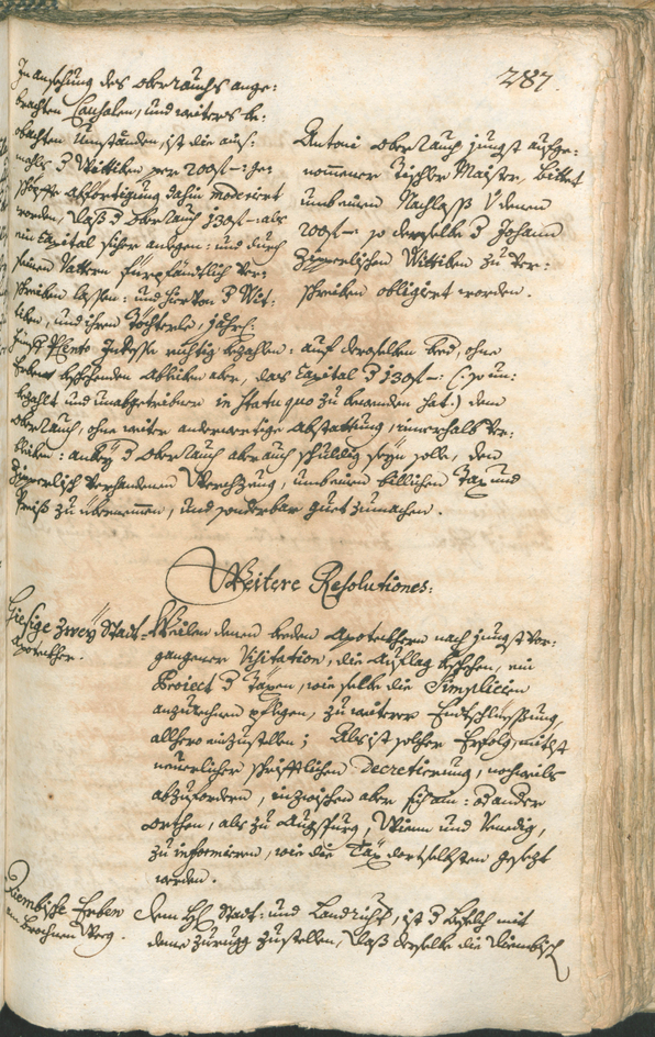 Stadtarchiv Bozen - BOhisto Ratsprotokoll 1741/44 