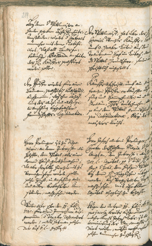 Stadtarchiv Bozen - BOhisto Ratsprotokoll 1741/44 