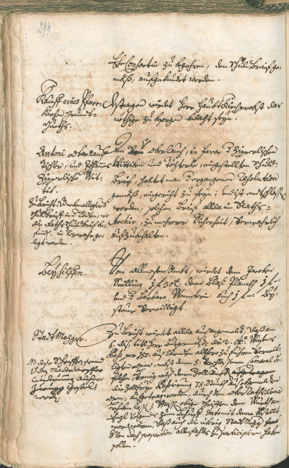 Stadtarchiv Bozen - BOhisto Ratsprotokoll 1741/44 