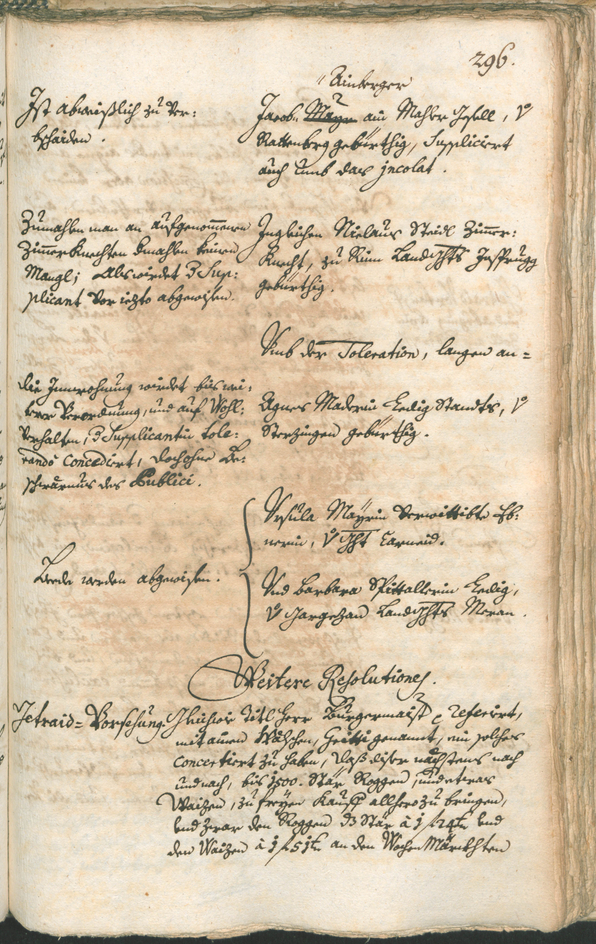 Civic Archives of Bozen-Bolzano - BOhisto Ratsprotokoll 1741/44 