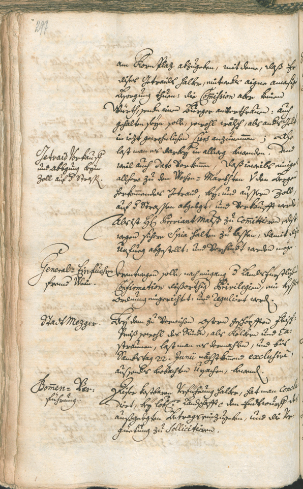 Stadtarchiv Bozen - BOhisto Ratsprotokoll 1741/44 