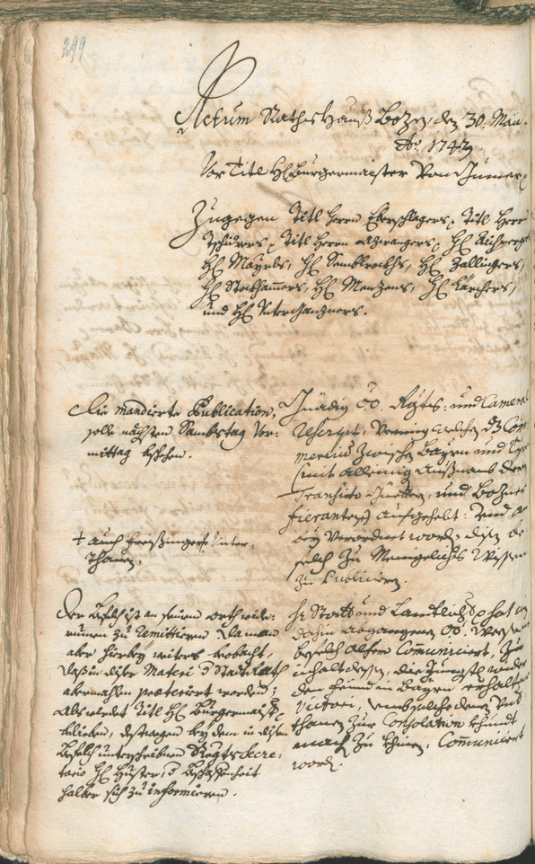 Civic Archives of Bozen-Bolzano - BOhisto Ratsprotokoll 1741/44 