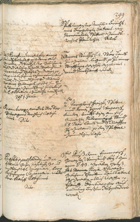 Stadtarchiv Bozen - BOhisto Ratsprotokoll 1741/44 