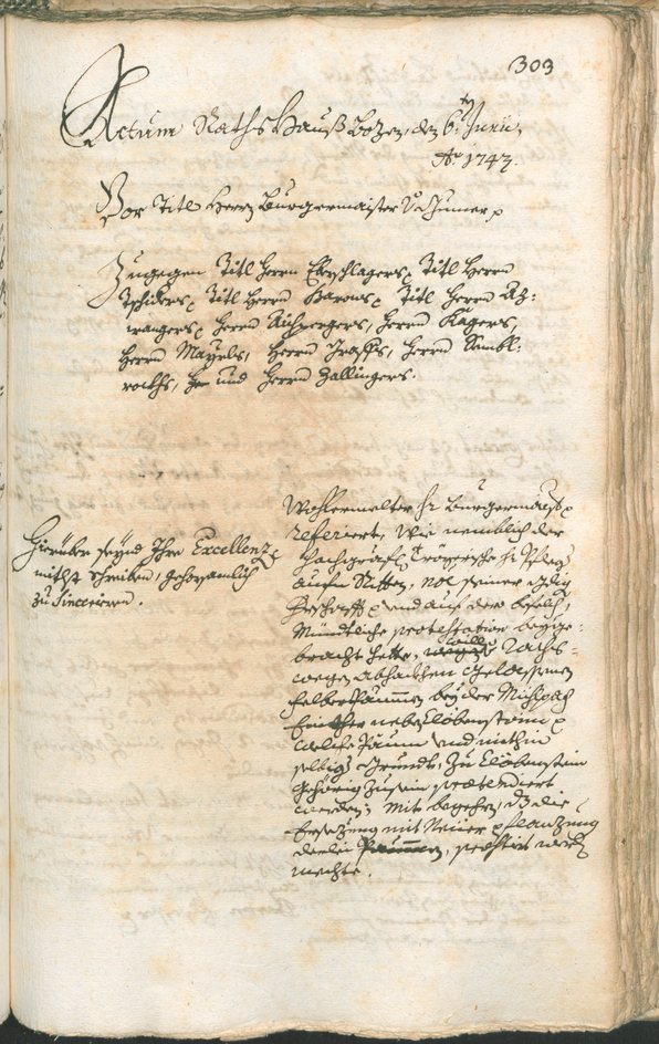 Archivio Storico della Città di Bolzano - BOhisto protocollo consiliare 1741/44 