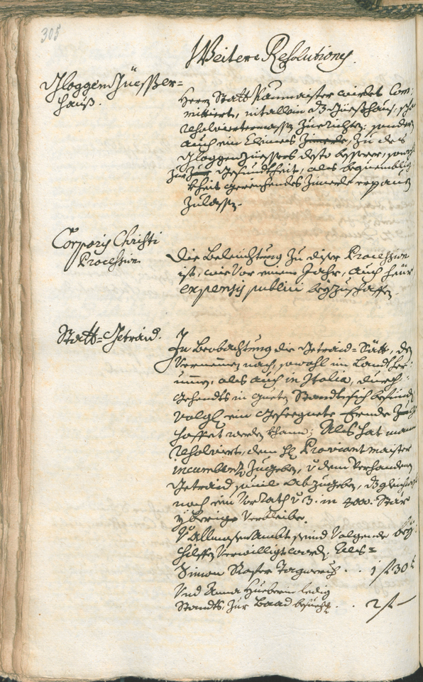 Stadtarchiv Bozen - BOhisto Ratsprotokoll 1741/44 