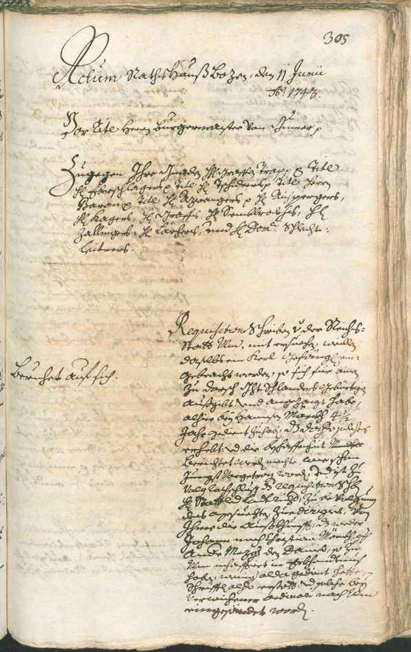 Civic Archives of Bozen-Bolzano - BOhisto Ratsprotokoll 1741/44 