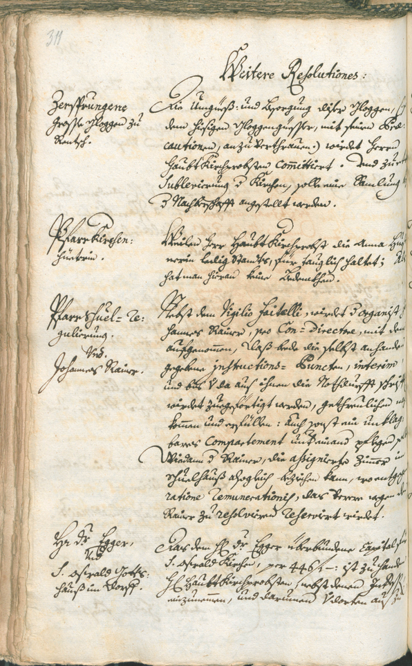 Stadtarchiv Bozen - BOhisto Ratsprotokoll 1741/44 