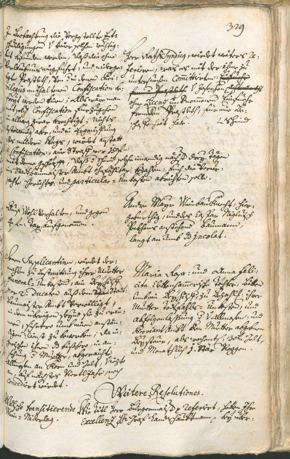 Stadtarchiv Bozen - BOhisto Ratsprotokoll 1741/44 