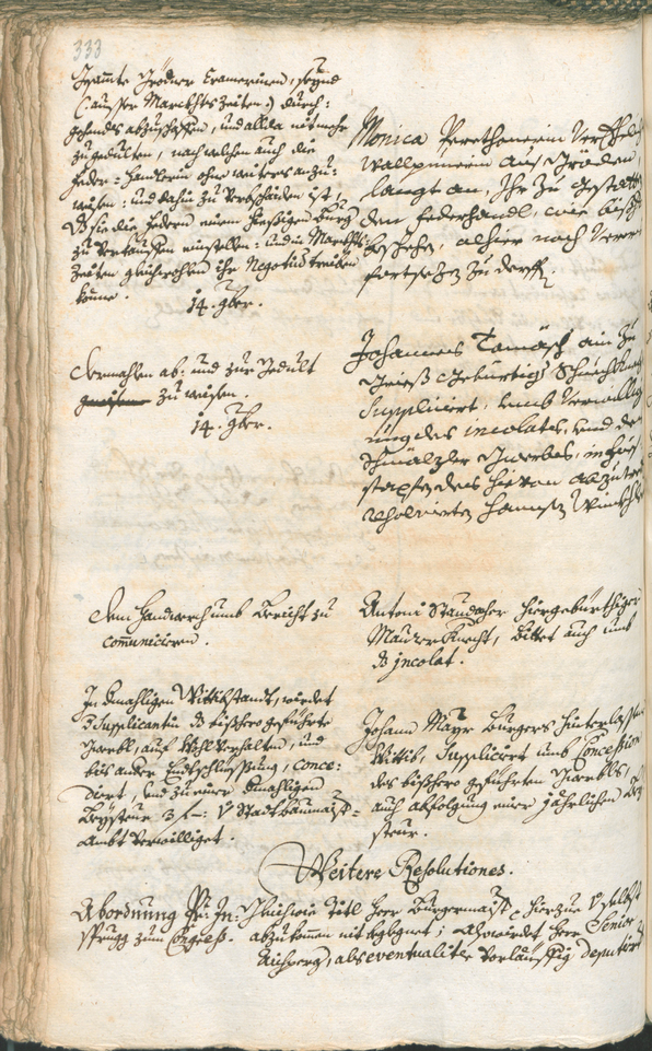 Stadtarchiv Bozen - BOhisto Ratsprotokoll 1741/44 