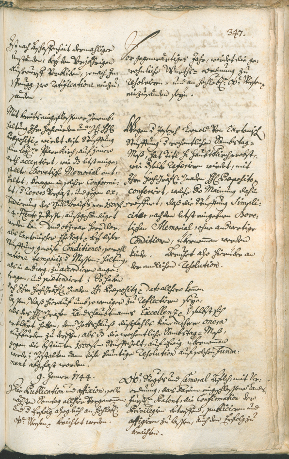 Civic Archives of Bozen-Bolzano - BOhisto Ratsprotokoll 1741/44 