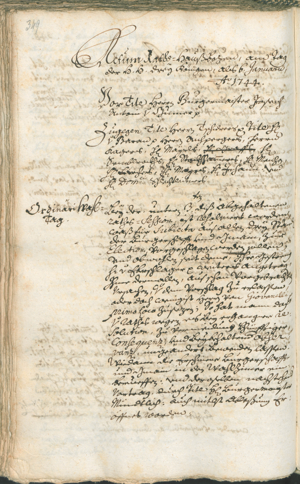 Archivio Storico della Città di Bolzano - BOhisto protocollo consiliare 1741/44 