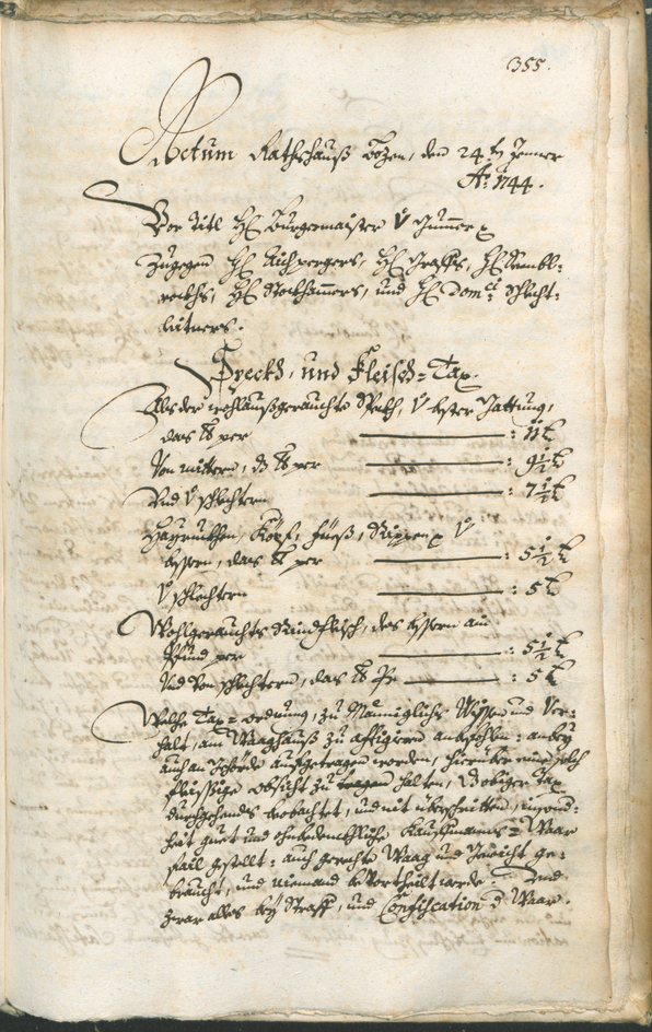 Civic Archives of Bozen-Bolzano - BOhisto Ratsprotokoll 1741/44 