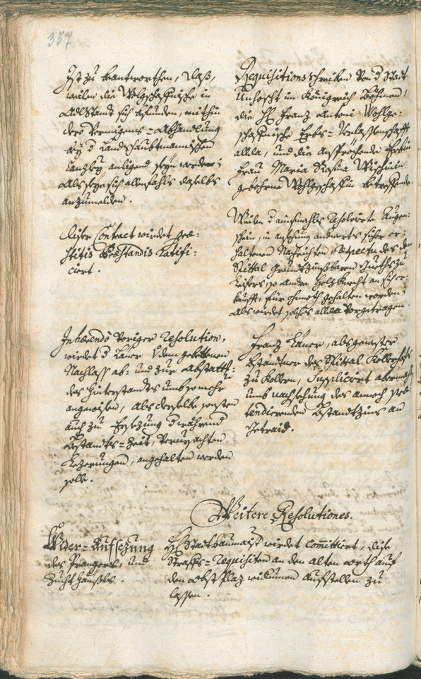 Stadtarchiv Bozen - BOhisto Ratsprotokoll 1741/44 