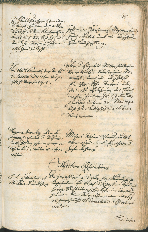 Civic Archives of Bozen-Bolzano - BOhisto Ratsprotokoll 1741/44 