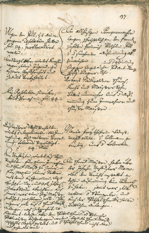 Archivio Storico della Città di Bolzano - BOhisto protocollo consiliare 1741/44 