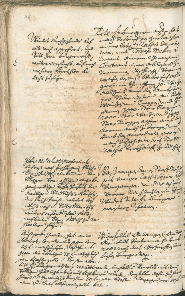 Stadtarchiv Bozen - BOhisto Ratsprotokoll 1741/44 