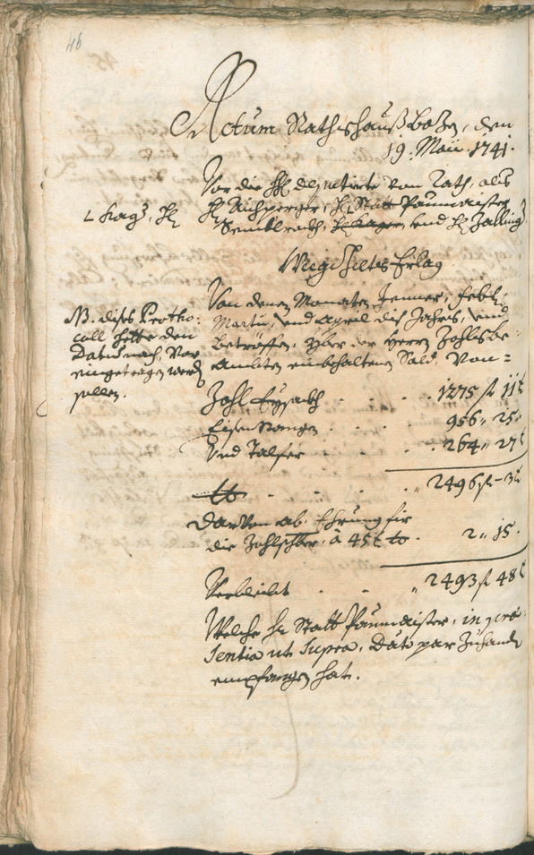 Civic Archives of Bozen-Bolzano - BOhisto Ratsprotokoll 1741/44 