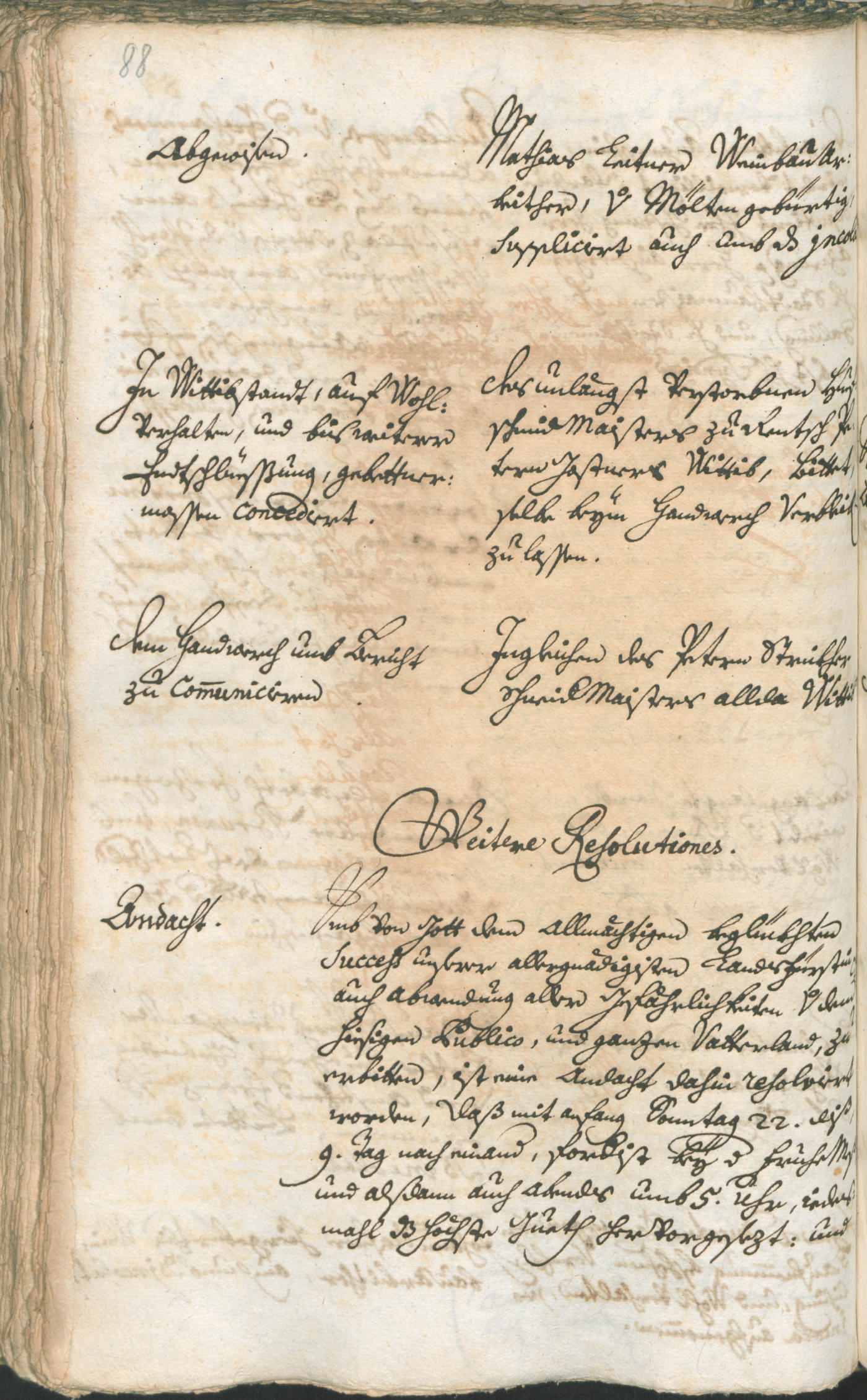 Stadtarchiv Bozen - BOhisto Ratsprotokoll 1741/44 