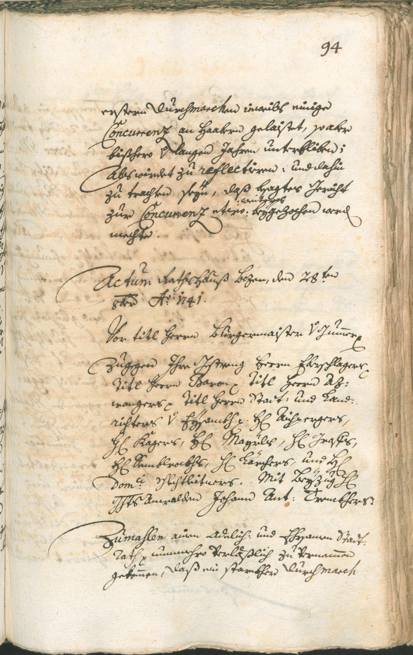 Civic Archives of Bozen-Bolzano - BOhisto Ratsprotokoll 1741/44 
