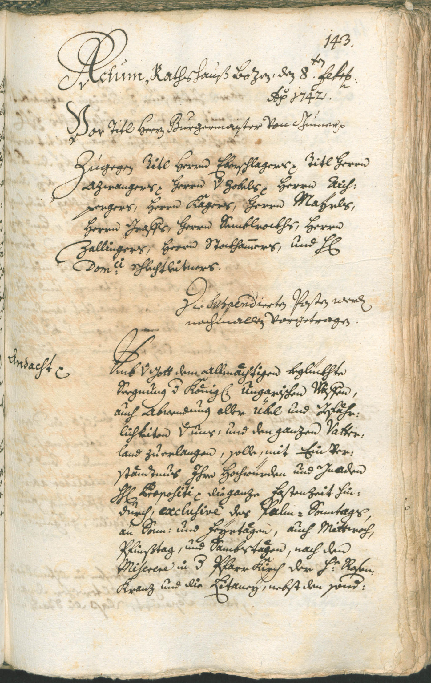 Civic Archives of Bozen-Bolzano - BOhisto Ratsprotokoll 1741/44 