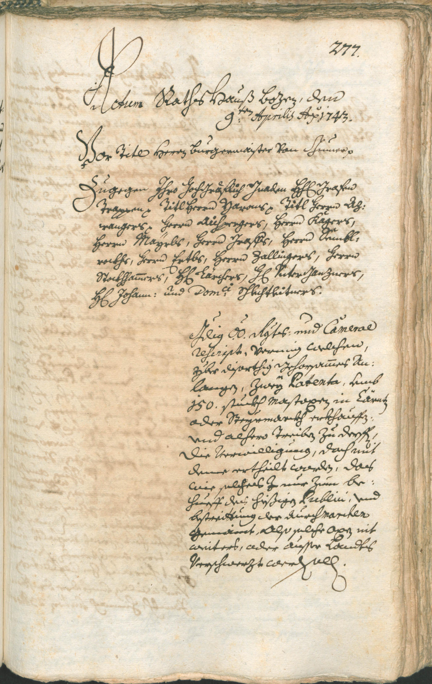 Civic Archives of Bozen-Bolzano - BOhisto Ratsprotokoll 1741/44 