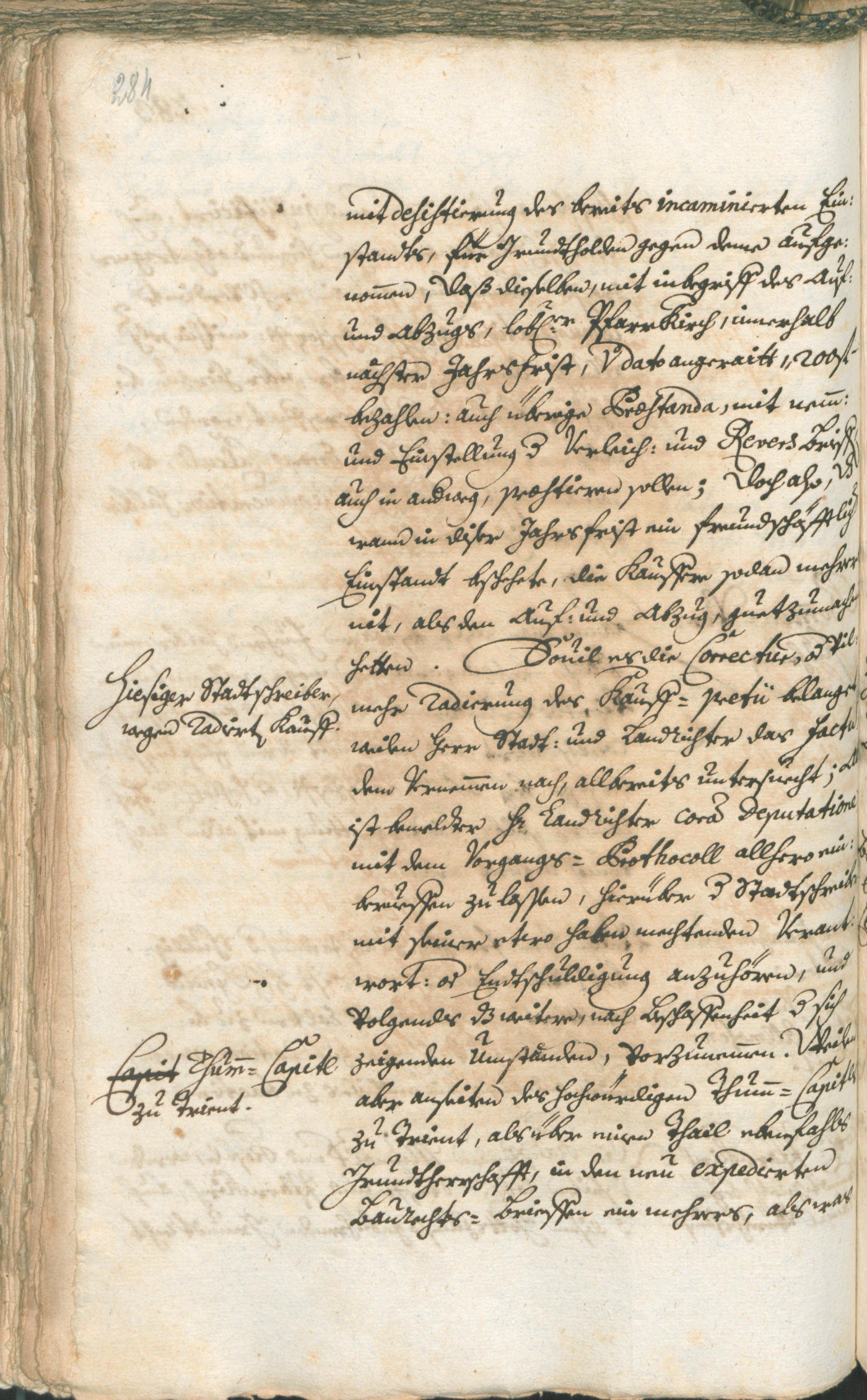 Stadtarchiv Bozen - BOhisto Ratsprotokoll 1741/44 