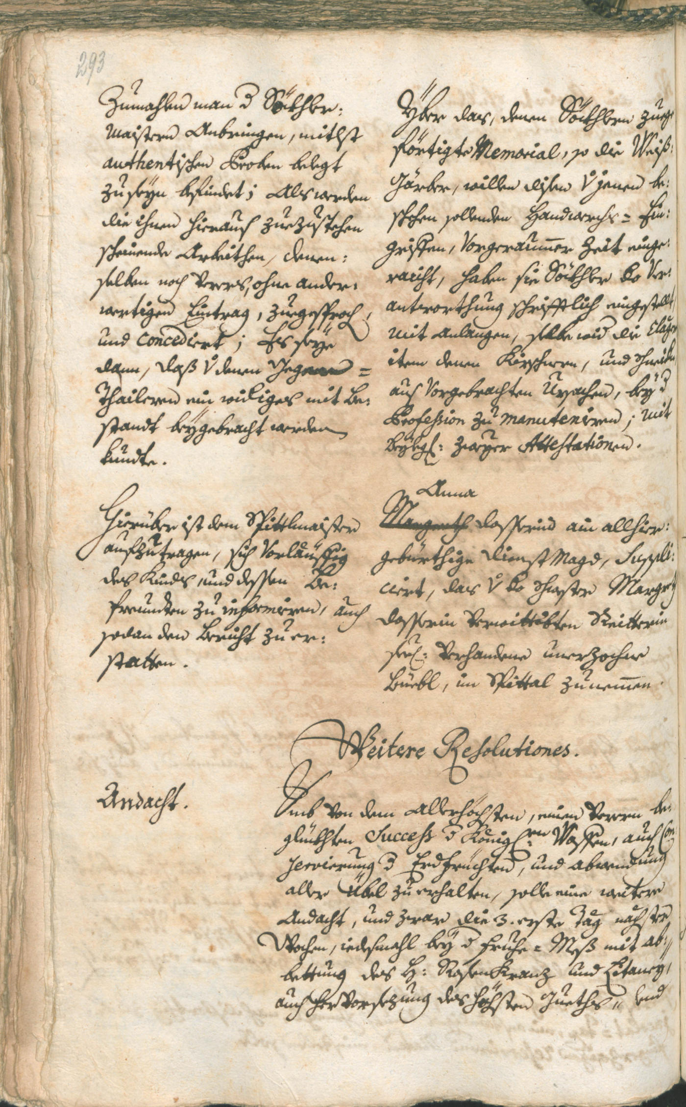 Civic Archives of Bozen-Bolzano - BOhisto Ratsprotokoll 1741/44 