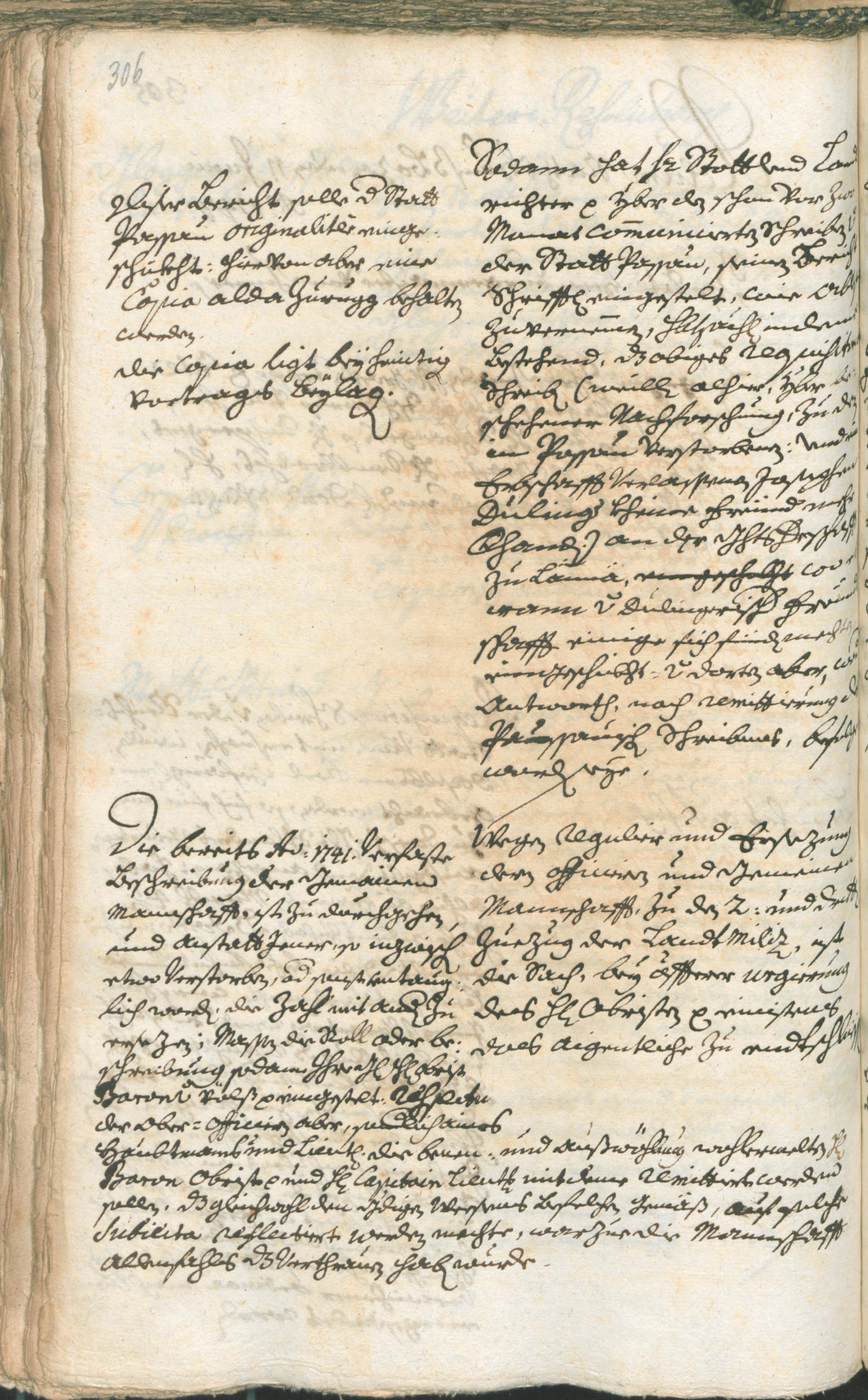 Stadtarchiv Bozen - BOhisto Ratsprotokoll 1741/44 