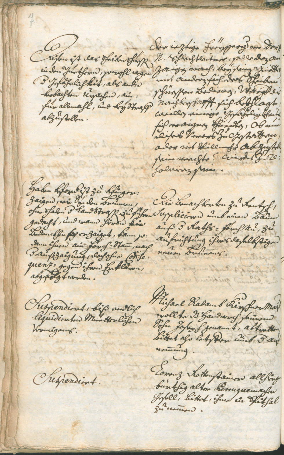 Stadtarchiv Bozen - BOhisto Ratsprotokoll 1741/44 