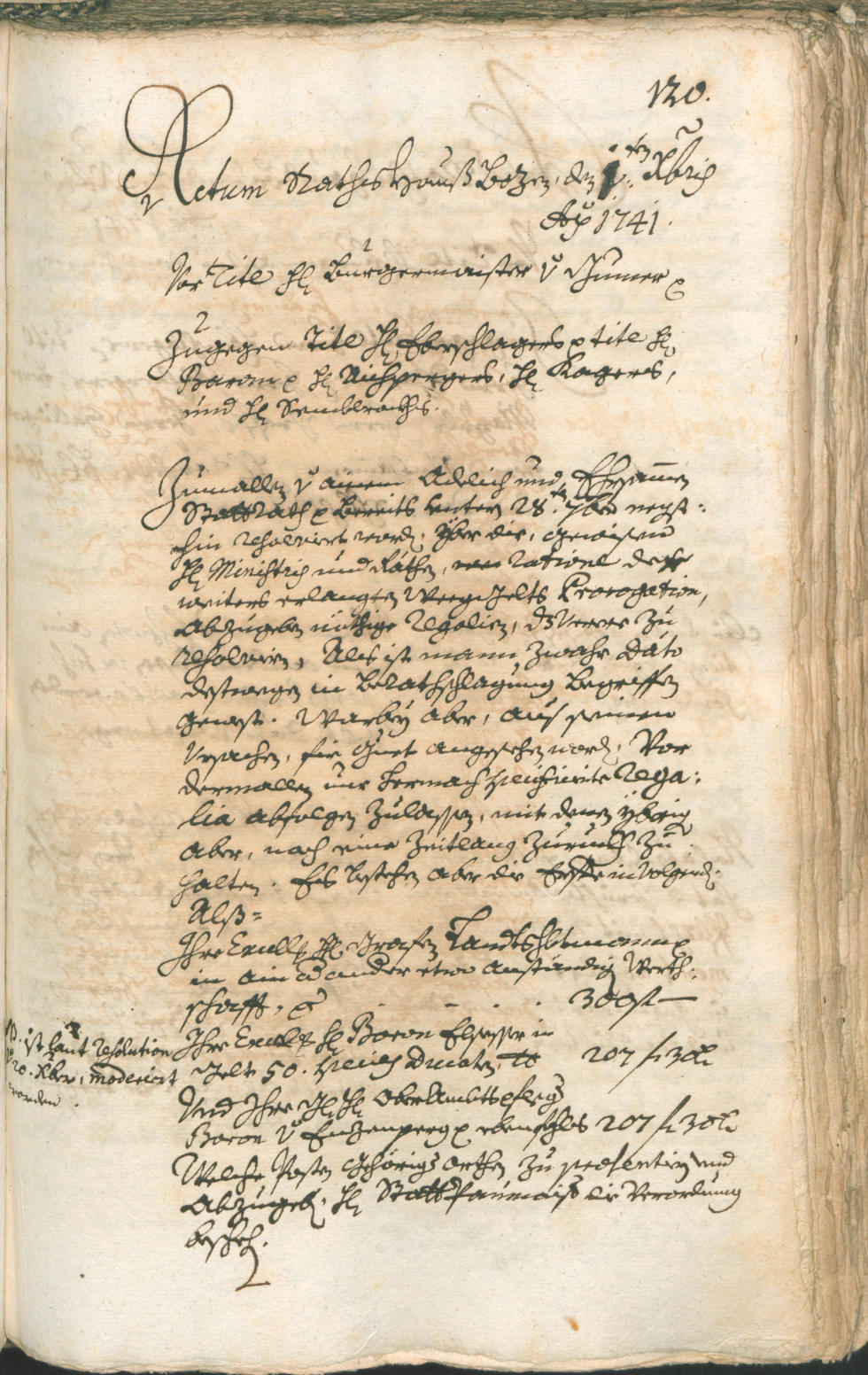 Civic Archives of Bozen-Bolzano - BOhisto Ratsprotokoll 1741/44 