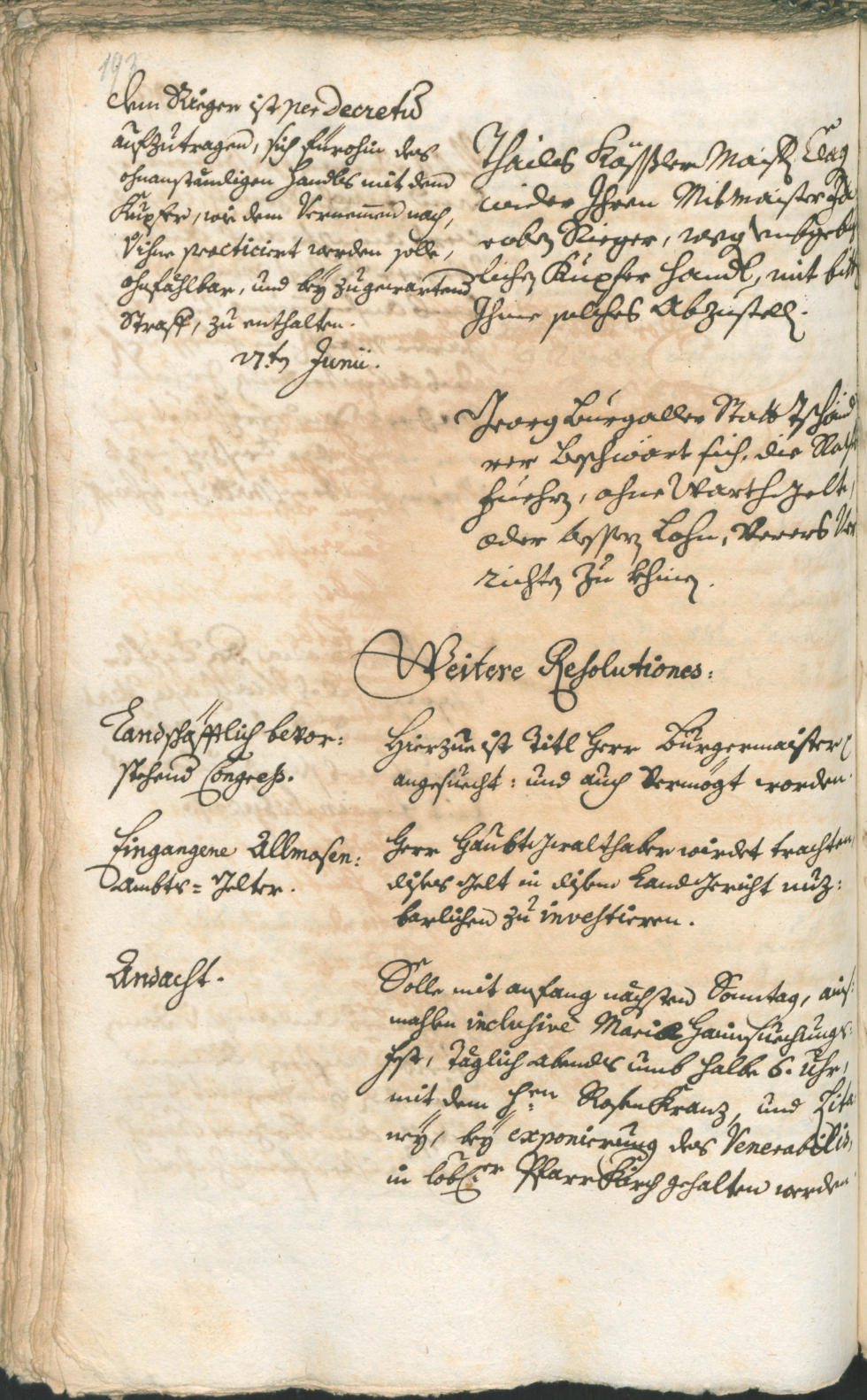 Archivio Storico della Città di Bolzano - BOhisto protocollo consiliare 1741/44 