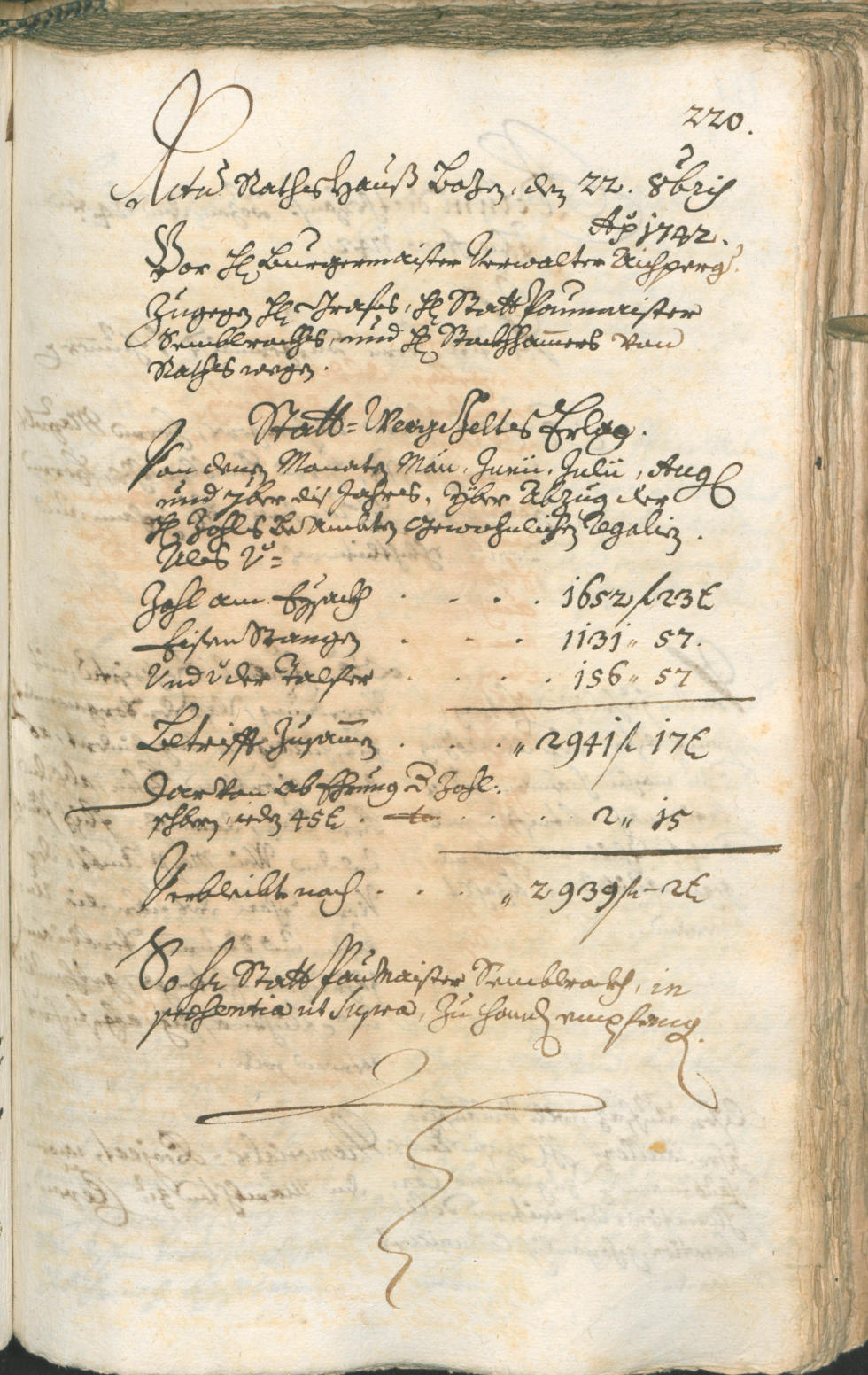 Civic Archives of Bozen-Bolzano - BOhisto Ratsprotokoll 1741/44 