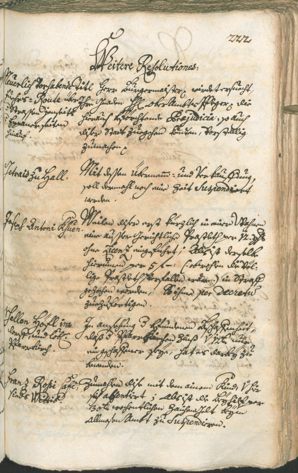Civic Archives of Bozen-Bolzano - BOhisto Ratsprotokoll 1741/44 