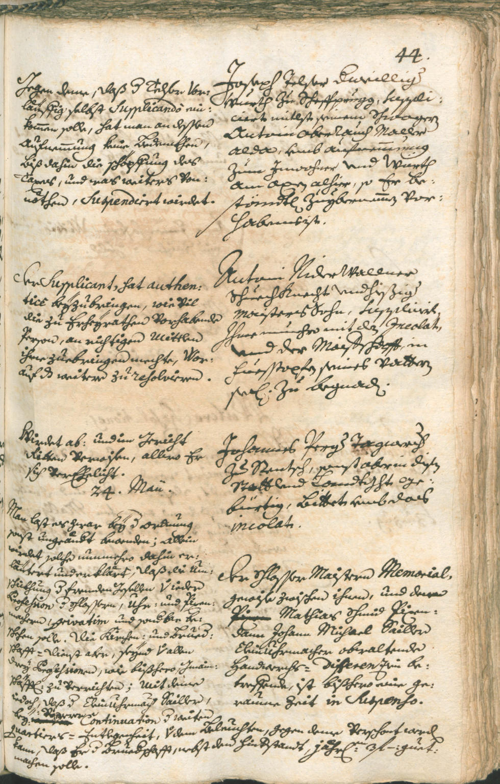 Civic Archives of Bozen-Bolzano - BOhisto Ratsprotokoll 1741/44 