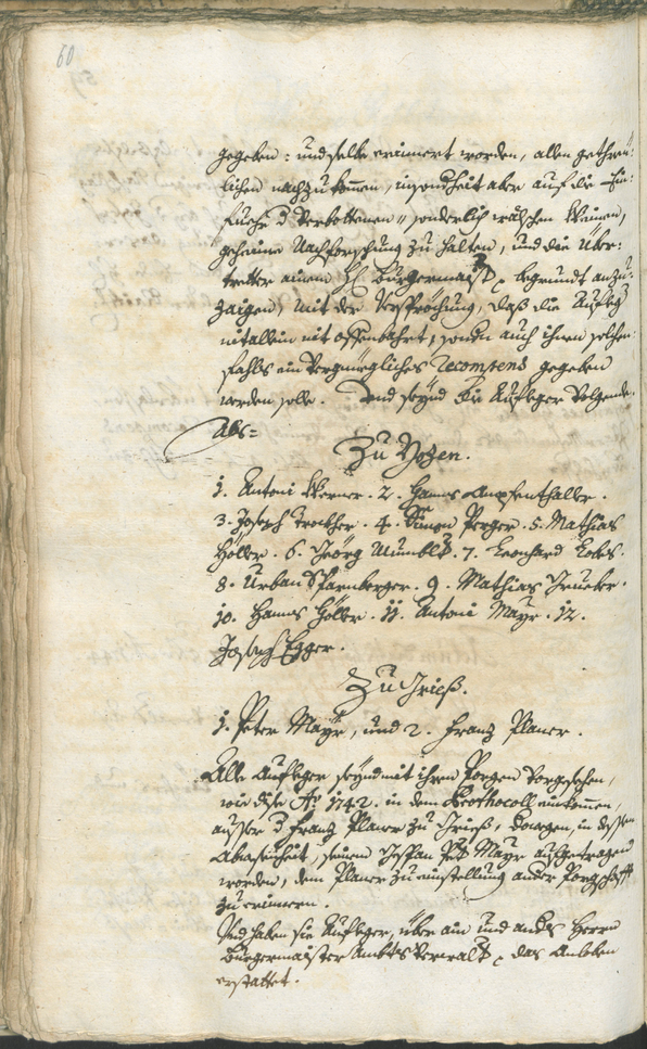 Stadtarchiv Bozen - BOhisto Ratsprotokoll 1744/47 